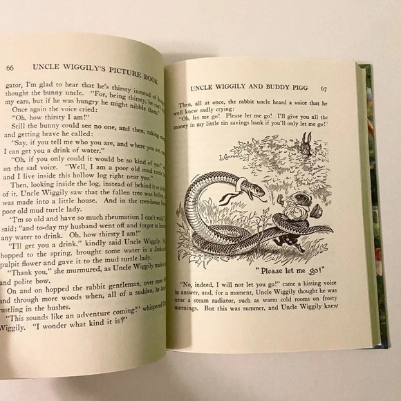 Vintage 1989 Uncle Wigglys Picture Book by Howard R Garis Platt and  Munk HC DJ - Picture 12 of 16